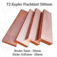 Kupfer Flachstange Länge
