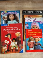 * Puppen/Puppenkleider/Puppenmode * Häkel-/Strickanleitungen * 5 Bücher/Hefte