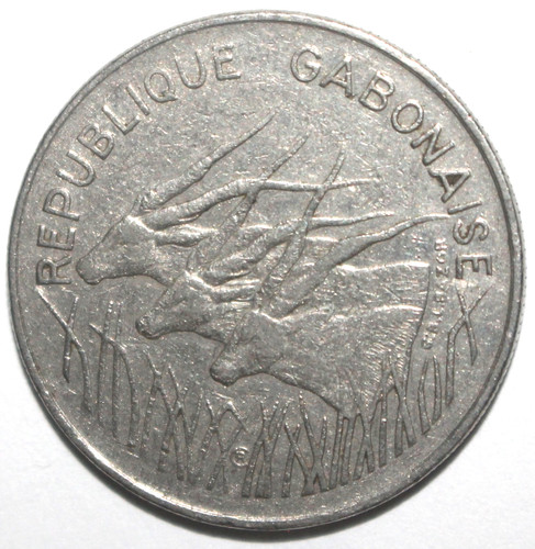 Gabon 100 francs coin - francs,