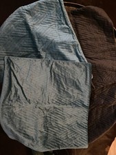 Boho Samt Kissenbezug Dekokissen Schwarz/Türkis 4 Stück 