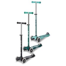 Maxi Micro Eco LED Scooter Kickboard Kinder Recycelt LED Rollen Höhenverstellbar