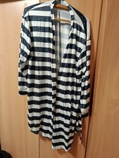 Knielanger gestreifter Bademantel. Gr. 44. Neu. Leichter Stoff.