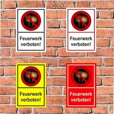 Schild feuerwerk verboten - schild,