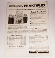 Information / Prospekt Praktiflex Version 1 - Prototyp - extrem selten