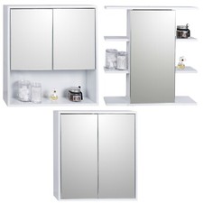 Weiße Holzspiegeltür