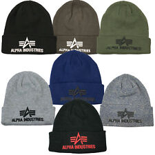 Alpha Industries Mütze Wintermütze 3D Beanie Strick Winter Unisex Damen Herren