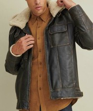 Herren Biker Klassisch Leder