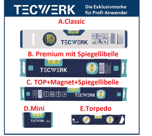 Tecwerk wasserwaage aluminium - tecwerk,