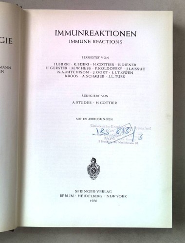 Immunreaktionen immune - immunreaktionen.,