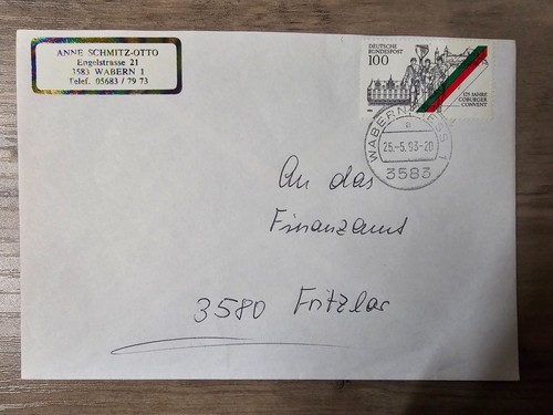 Bund brief 125 jahre - brief,,