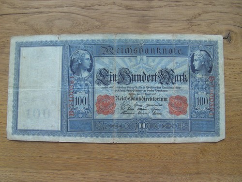 Reichsbanknote 100 mark - reichsbanknote,
