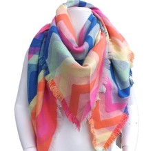 Dreiecktuch ZickZack bunt