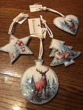4 er Set Christmas Anhänger