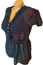 Designer Tupfen Bluse Tunika