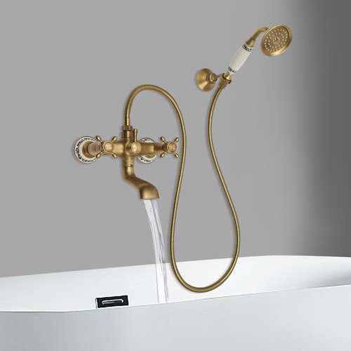Antik messing badewannenar bad - messing,