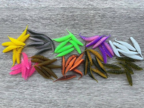 10x trout worm - feinripp, cm