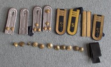 Konvolut DDR Volksmarine Schulterstücke/Offiziersschüler/Offiziere/ Ankerknopf