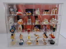 Setzkasten mit Spiegel-Acryl-Schiebetür-ParfumFlacons-30-Fächer + 10 gratis Fl.