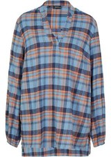 Baumwollflanell-Tunikabluse