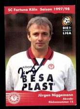 Jürgen Niggemann Autogrammkarte Fortuna Köln 1997-98 Original Signiert