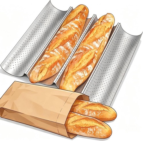 Baguette backform mulden - baguette-backform,