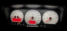 VW Corrado Facelift 16V Tacho Tankwarnleuchte + Tachoscheiben LED weiß blau rot