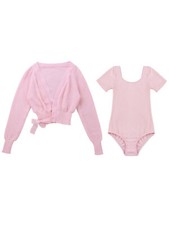 Kinder Mädchen Bolero Shrug Top Sport Set Training Trikot Mit Cardigan Cover Up