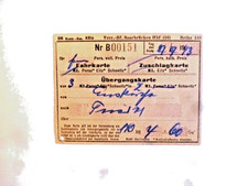 alte Fahrkarte 1943