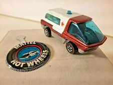 Hot Wheels Redliner by Mattel org.1970 " AMBULANCE " mit org. Button ohne OVP