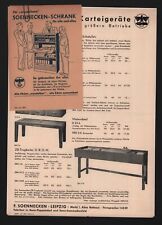 BONN BERLIN LEIPZIG, Prospekt 1935, F. Soennecken Karteigeräte Schrank