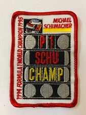 Michael Schumacher Formel1 Aufnäher, F1 Aufbügler, Patch P1, Sticker