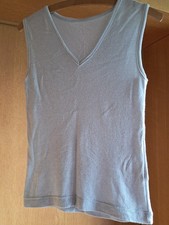 Glitzer-Top - grau/silber (mit