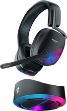 Roccat Syn Max Air Kabelloses RGB PC Gaming Headset 3D Audio & Docking-Station