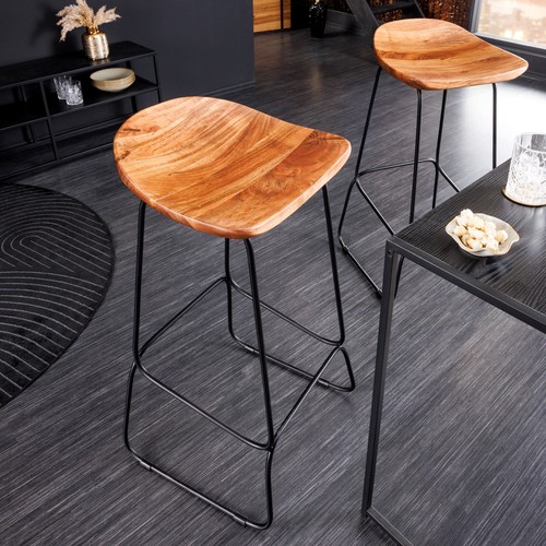 Massivholz barhocker mammut - massivholz,