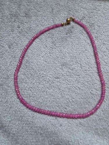 Pink safir kette facett - safir, kette,