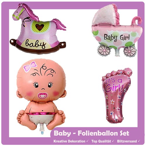 Baby girl folienballon geburt - baby,
