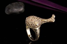 Tier Motiv Ring Wal mit