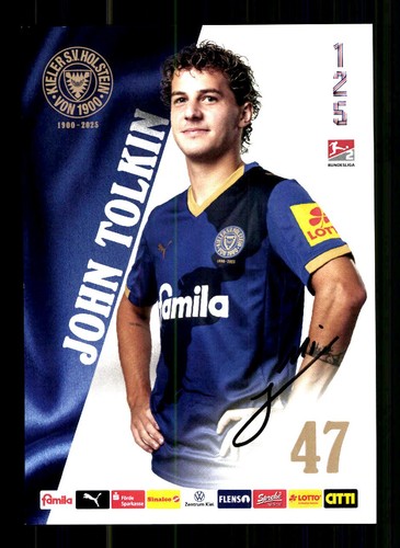John tolkin autogrammkarte - john,