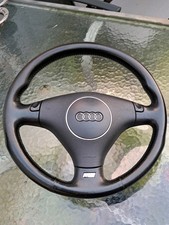 Audi S6 C5 4B Sportlenkrad Leder Schwarz mit Schaltwippen