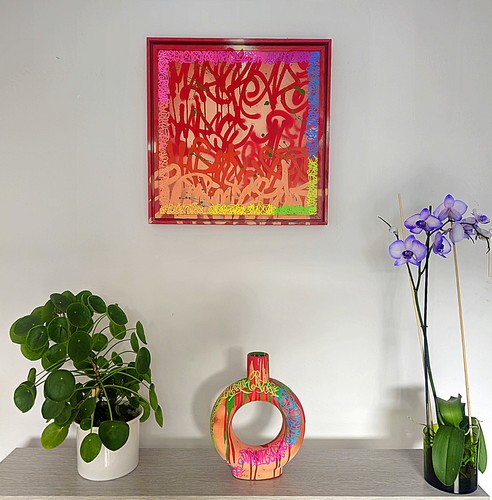 Bild vase graffiti kunst - ,