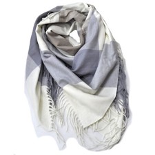 Warm Winterschal Strickschal Karo Kariert Halstuch Schal Halstücher Streifen 