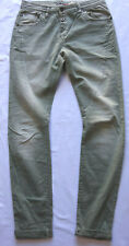Please Hose Jeans Boyfriend Damen M 38/40 Olivgrün Superstretch Italy