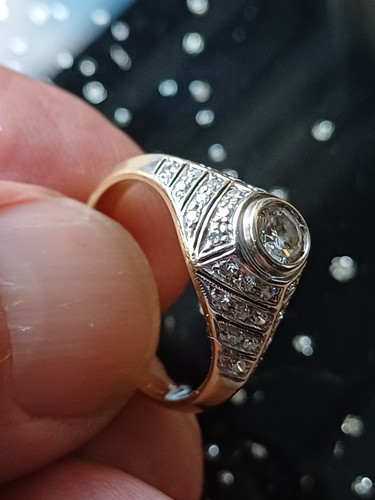750 gold ring mit einem - gold,