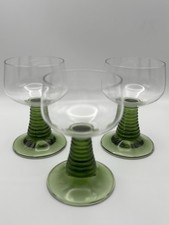 3 Römer Weingläser, grüner