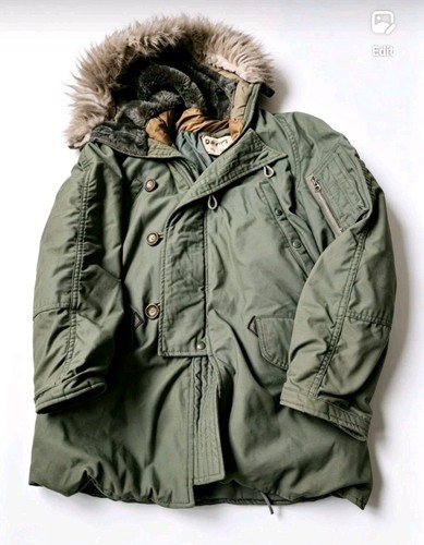 Army parka military jacke 80s - parka,