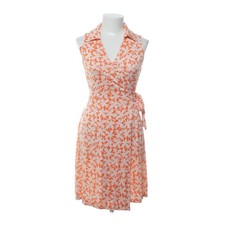 Diane von Furstenberg, Wickelkleid, Größe: 38, Orange/Weiß/Mehrfarbig #QCR