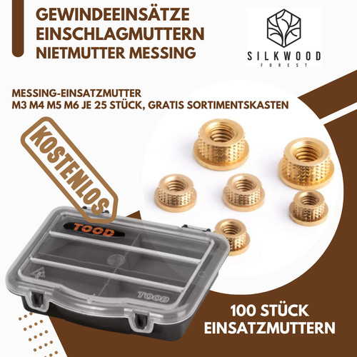 100x gewindeeinsätze m6 - 100x,
