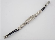 Alte Platin und Diamanten Uhr