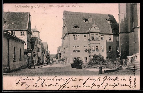 Ansichtskarte rothenburg d - rothenburg, o.