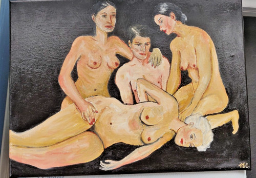 Original kunstwerk tod - kunstwerk, einer